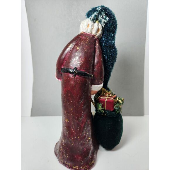 Old World Santa Claus Figurine Centerpiece Sterling Inc. 10.5" Tall St. Nicholas - Picture 6 of 8